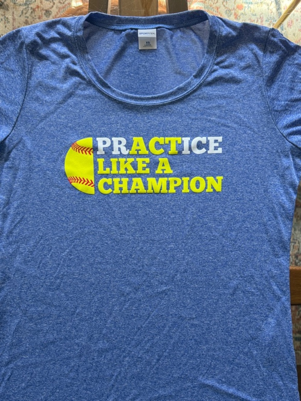Bundle of 10- $12 each XS Drifit Softball Tee "Practice Like a Champion"